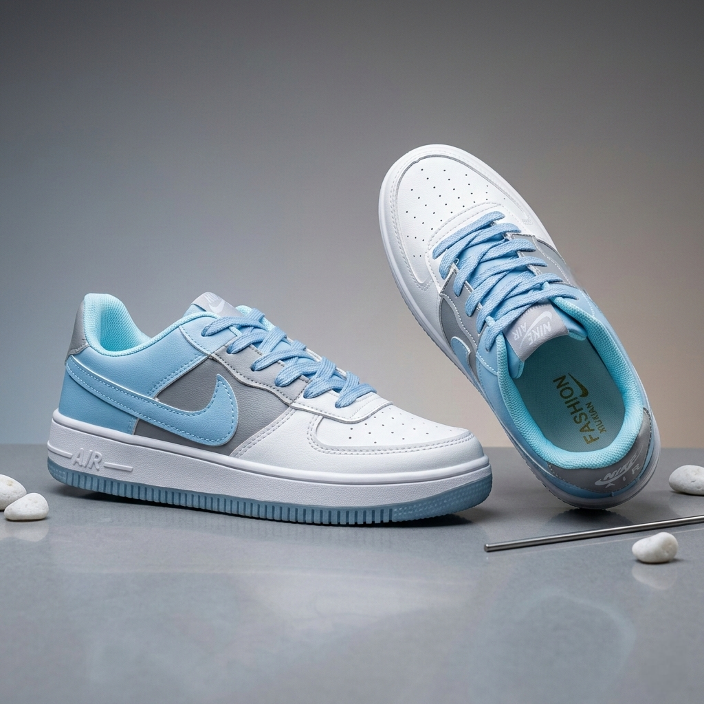 Picture of Premium Sky Blue Casual Sneakers for Men | Stylish Men Shoes | Comfortable Shoes Sneakers | Juta for Men - Blue