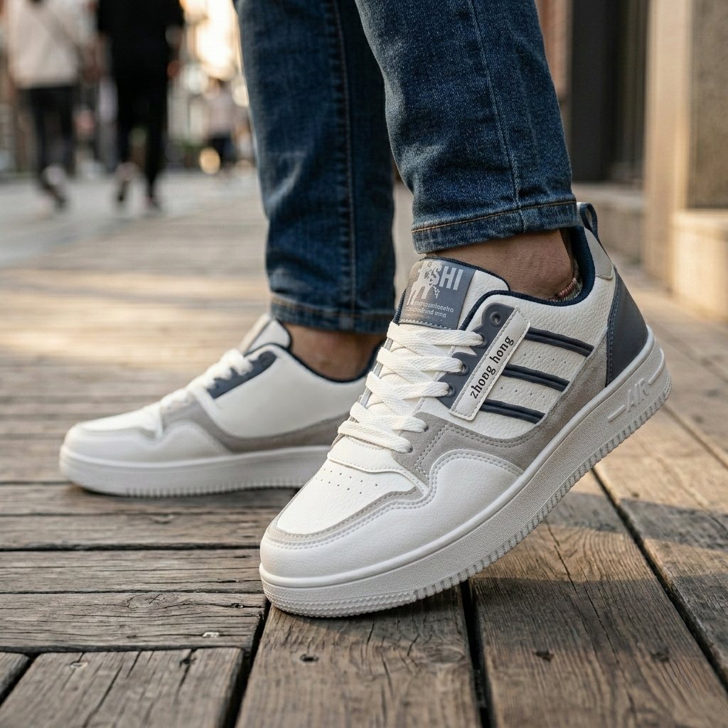 Picture of Premium Urban Fashion Sneakers for Men – Versatile Casual Juta - white