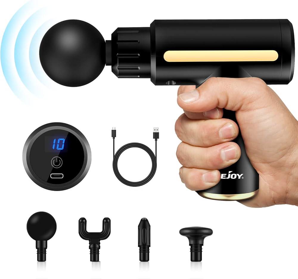 Picture of Mini Electric Deep Tissue Muscle Massager – 4 Heads & Adjustable Speed