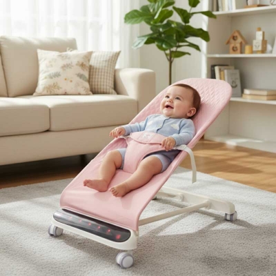 Picture of LED Baby Bouncer Rocker Chair – Automatic Swing Seat with Music & Safety Belt