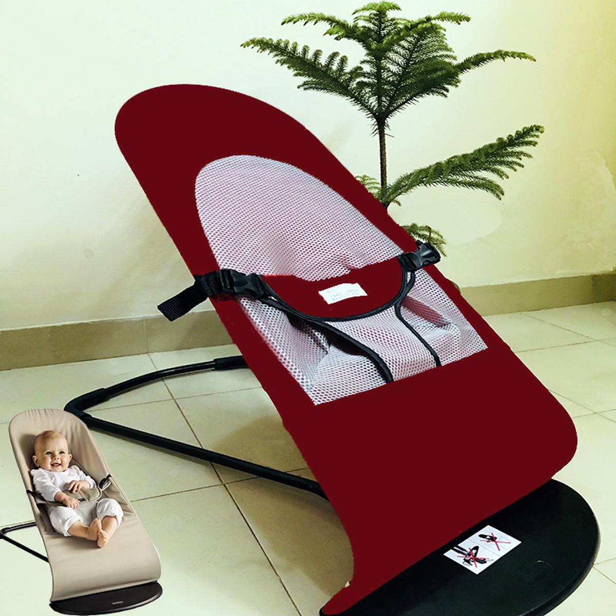 Picture of Foldable Soft Baby Bouncer Chair with Toy Bar – Comfortable Infant Rocker Seat (1–4 Years)