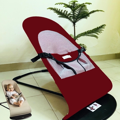 Picture of Foldable Soft Baby Bouncer Chair with Toy Bar – Comfortable Infant Rocker Seat (1–4 Years)