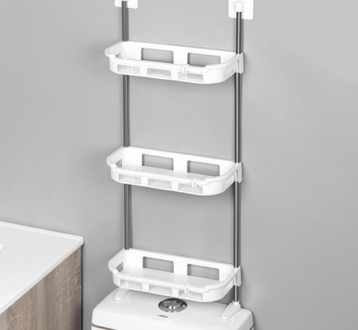 Picture of 3-Tier Adjustable Bathroom Storage Rack – Wall Mounted Organizer Shelf