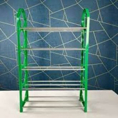 Picture of 5-Layer Stainless Steel Shoe Rack | Multi-Color Shoe Organizer Stand