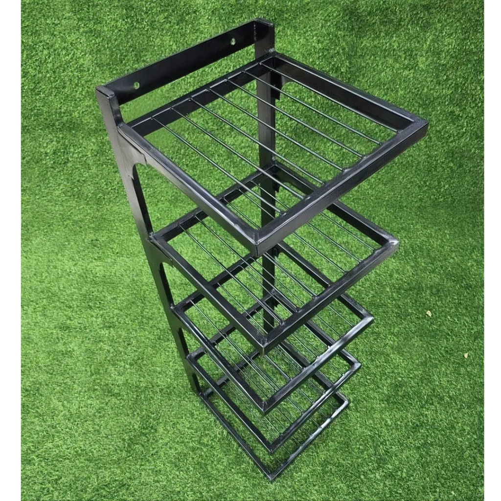 Picture of Wall-Mounted Iron Kitchen Rack | 5-Tier Heavy Duty Storage Shelf