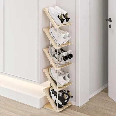 Picture of 5 Layer Vertical Shoe Rack Organizer | Space-Saving Shoe Stand for Home & Closet Storage