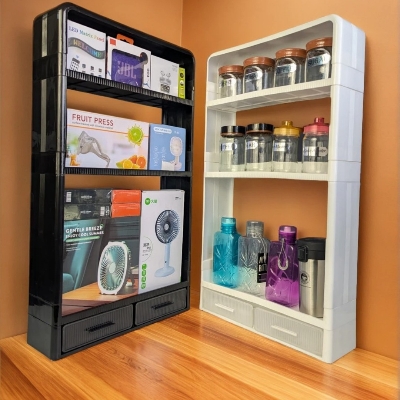 Picture of "Wall-Mounted Multi-Purpose Storage Shelf for Kitchen & Bathroom – Space-Saving Organizer"