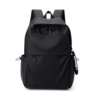 Picture of Men'S Waterproof Trendy Nylon Commuting Backpack Black (Black)