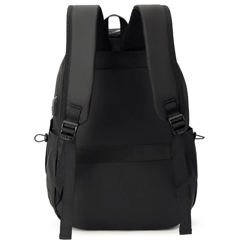 Picture of Men'S Waterproof Trendy Nylon Commuting Backpack Black (Black)