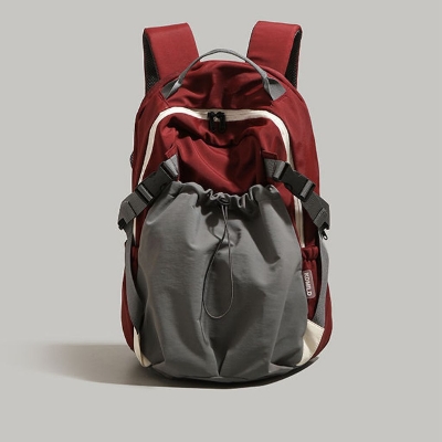 Picture of Crimson UrbanFlex Drawstring Backpack - red