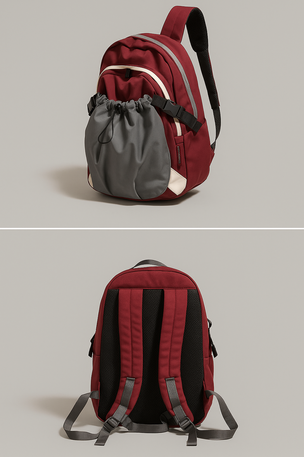 Picture of Crimson UrbanFlex Drawstring Backpack - red
