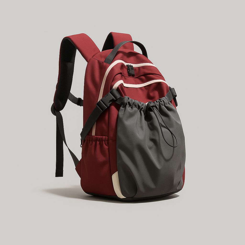 Picture of Crimson UrbanFlex Drawstring Backpack - red