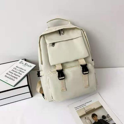 Picture of Retro Combines Vintage Style Backpack - White