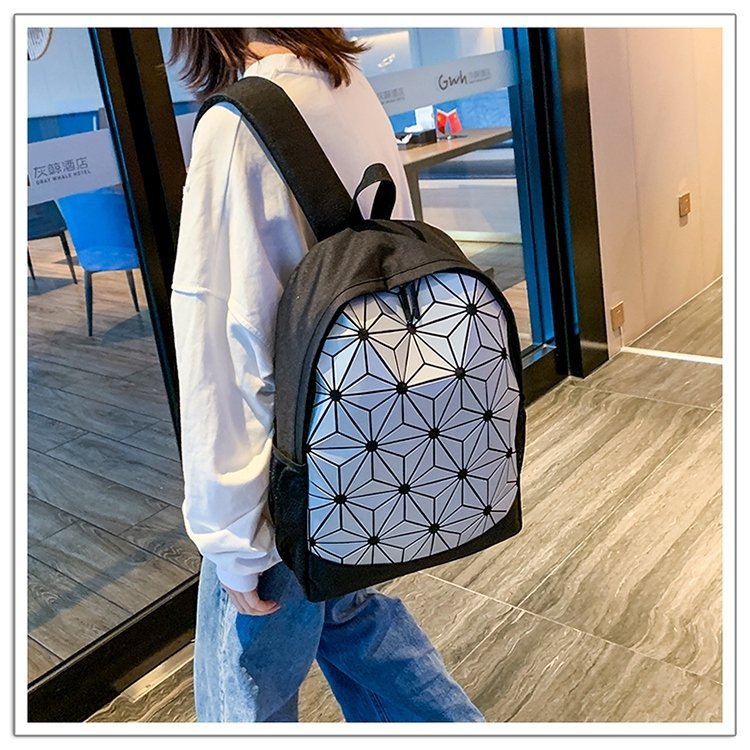 Picture of Diamond Geometric Backpack Unisex Laser Colorful Backpack