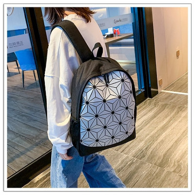 Picture of Diamond Geometric Backpack Unisex Laser Colorful Backpack
