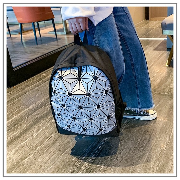 Picture of Diamond Geometric Backpack Unisex Laser Colorful Backpack
