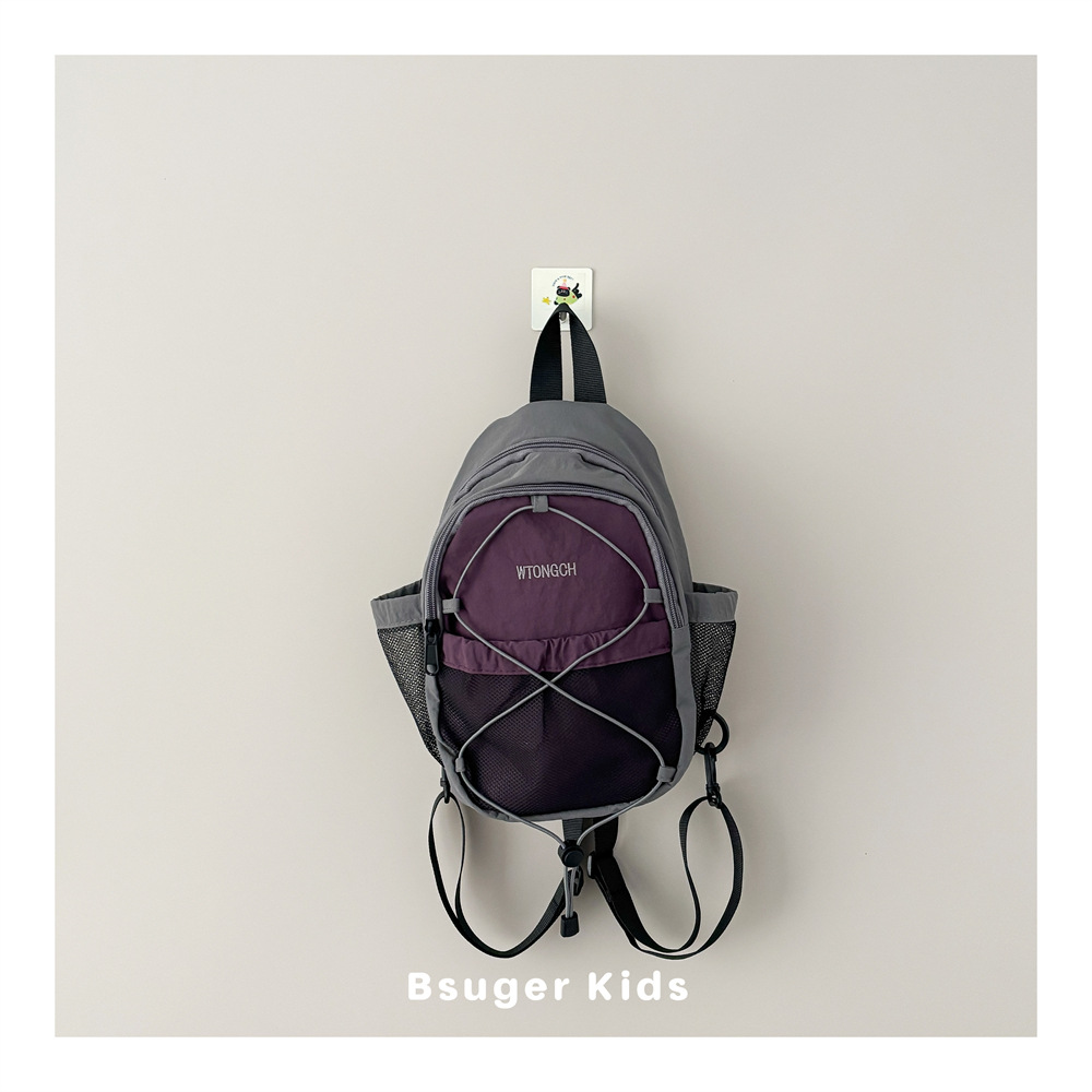 Picture of 2.Personalized Crossbody Bag Sports Hiking And Mountaineering Bag Multi Functional And Versatile Chest Bag - purple