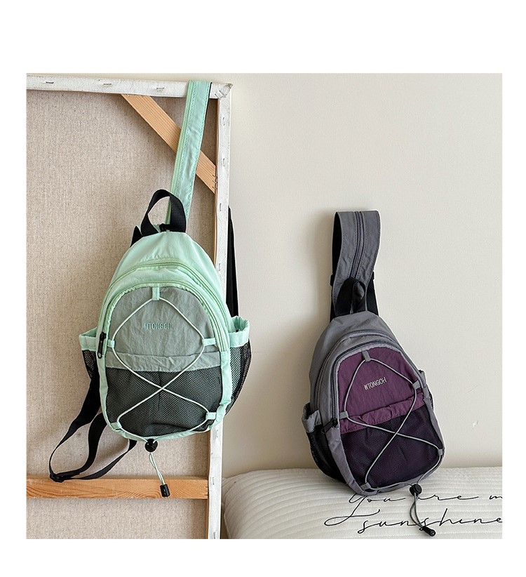 Picture of 1.Personalized Crossbody Bag Sports Hiking And Mountaineering Bag Multi Functional And Versatile Chest Bag - green