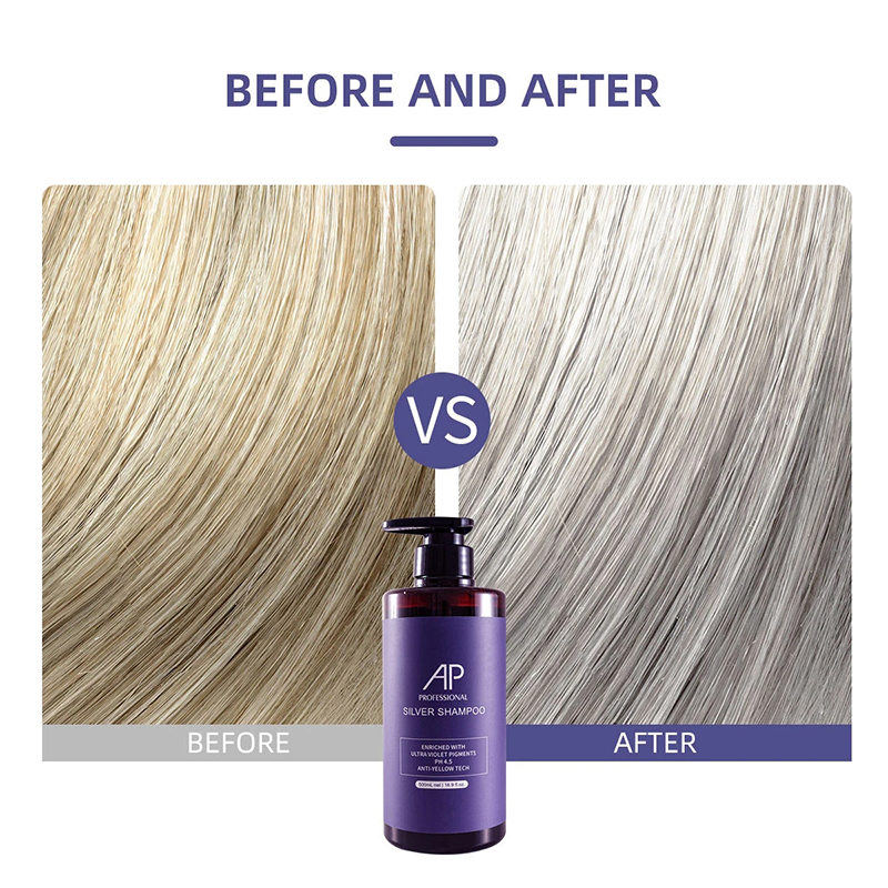 Picture of AP Silver Anti Yellow Silver Shampoo Sulfate Free Paraben Free 500 ML