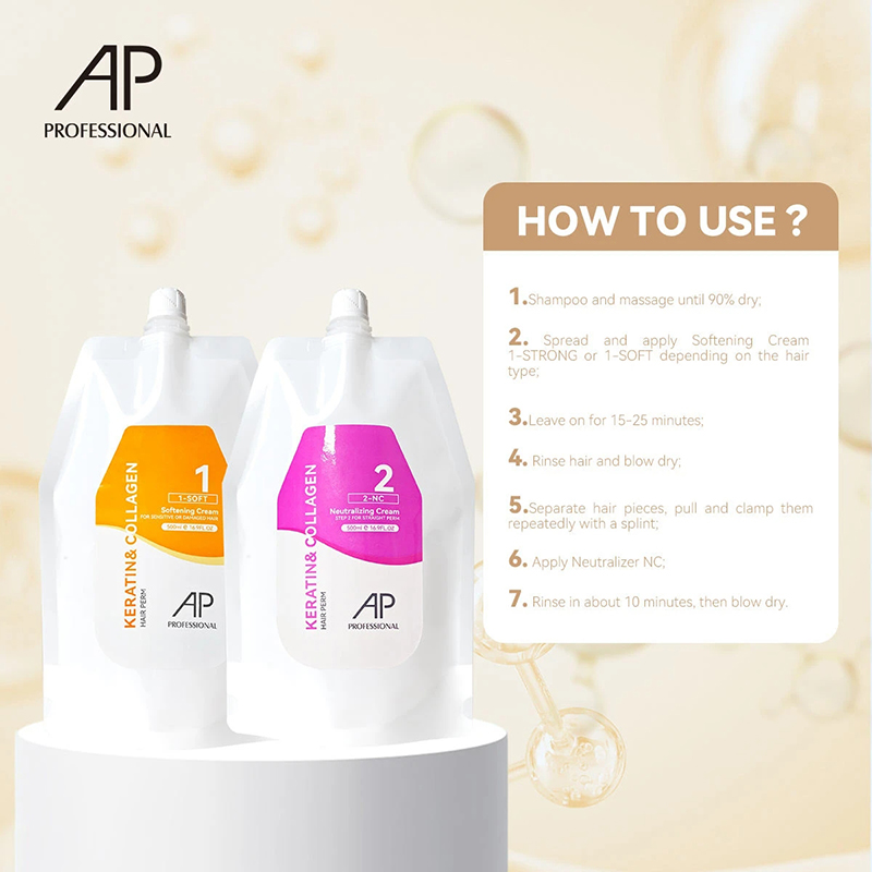 Picture of AP Premium Keratin & Collagen Complex Repair Rebonding Straightening Cream