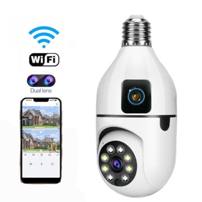 Picture of V380 SQ002 3MP Bulb Camera Wi-Fi IP Camera