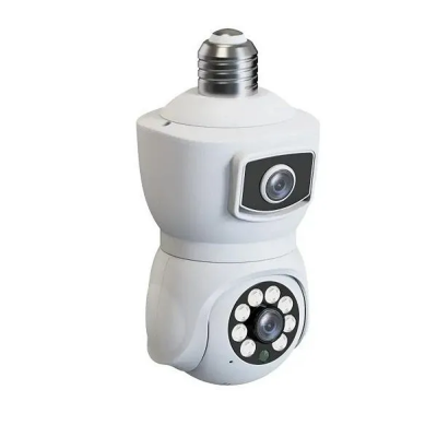 Picture of V380 E9 Dual Lens Bulb PTZ IP Camera.