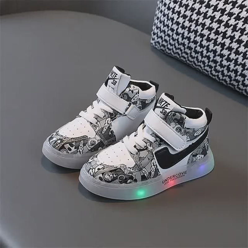Picture of Kids LED Light Up Sneaker Glow  Unisex Breathable Athletic Shoes Casual Sports