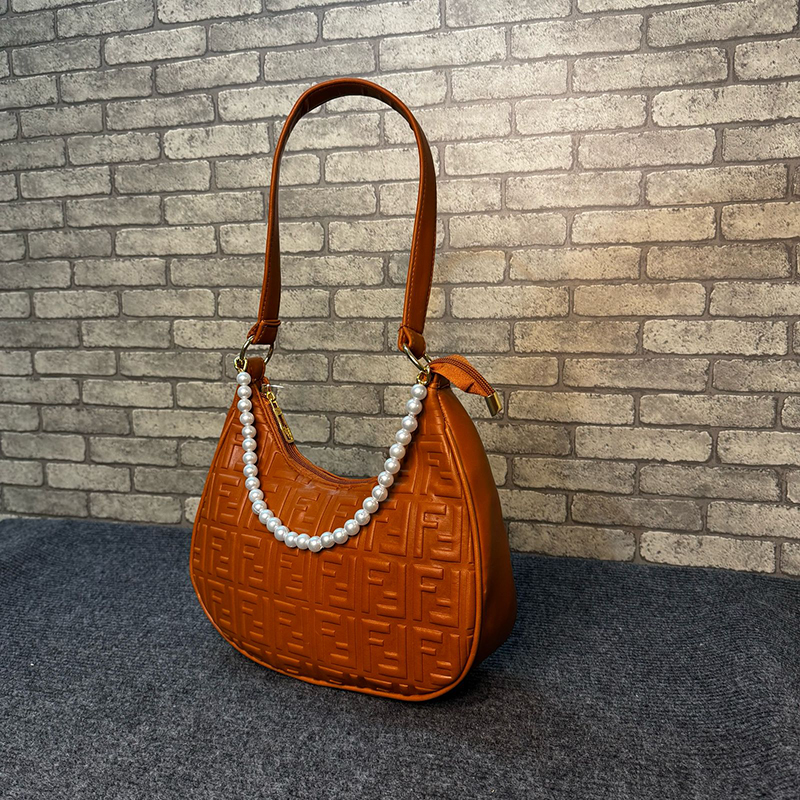 Picture of Shoulder Bag New Women's subaxillary Bag Niche Design Advance Half Moon Pu leather Handbag