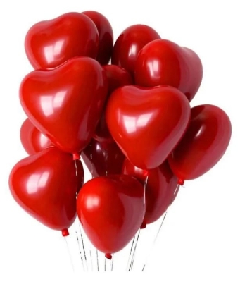 Picture of Heart Shaped Love Balloon - Pack of 20 Pieces - Multicolor