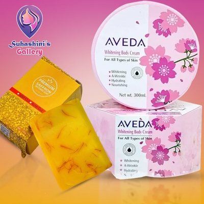 Picture of Aveda Whitening Body Cream & Saffron Soap – Natural Glow Combo