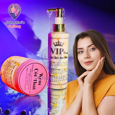 Picture of Vietnam Glass Skin Combo [Kem Cot Thai White Body Cream+ VIP Beauty Tinh Chat Boc Den]