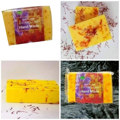 Picture of PIPASA Saffron Handmade Goats Milk Soap 3pcs