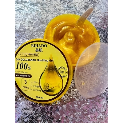 Picture of Bihado 24k Gold Snail Soothing gel 100% -300ml (Japan Origin) 1pcs