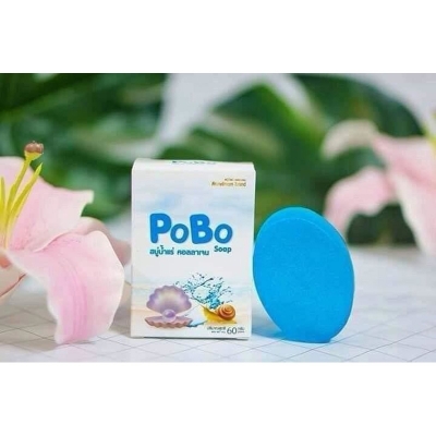 Picture of Pobo Soap 60g Thailand White Green Blue Red Black Yellow Soap 60g Pack of 10