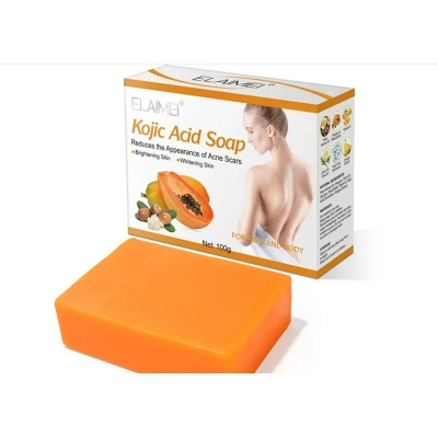 Picture of Elaimei Papaya Kojic Acid Soap For Rejuvenating, Exfoliating, and Nourishing Dark Spot Areas 100G 1pcs