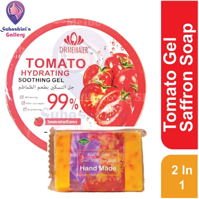 Picture of Saffron Soap & Tomatto Soothing Gel 2 in 1 Exclusive Combo