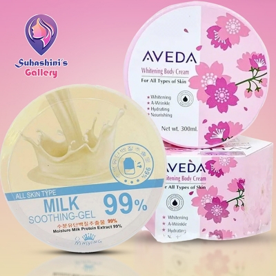 Picture of Aveda Milky Glow Skincare Combo [Aveda Body Whitening Combo and 99% Milk Soothing Gel]