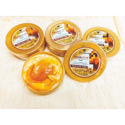 Picture of Glosquad Thanaka Saffron Gold 2 in 1 Face Pack ,1pcs