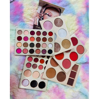 Picture of She Glam Ember Rose Makeup Set for Women Professional Eyeshadow Palette Concealer Foundation Lipstick Kit