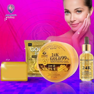 Picture of 24k Gold Combo (Soothing Gel+Serum+Soap)