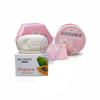 Picture of Laikou Sakura Body Cream & Dr Davey Soap Whitening Combo 2pcs
