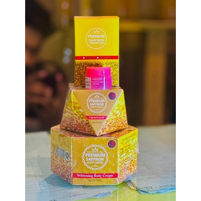 Picture of Premium Saffrron 3 In 1 Combo [Body Cream, Night Cream, Soap], Combo ,4pcs