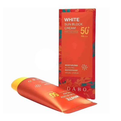 Picture of DABO White Sunblock Cream Power Sun Shield 50+ PA+++ 70ml For Face & Body. 1 Pcs
