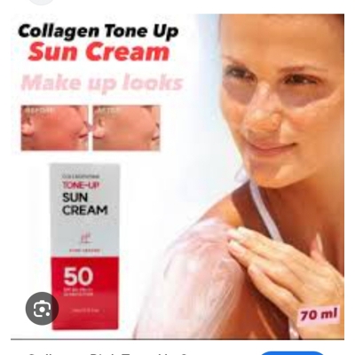 Picture of Pure Ground Collagen Pink Tone-Up Sun Cream 50 SPF 50+ PA+++ UV Protection -70ml
