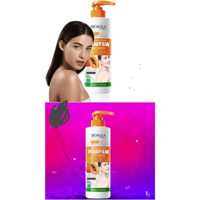 Picture of BIOAQUA Papaya Body Lotion 500 Ml 1 Piece Natural Fruit Extract Moisturizing Skin Care Product