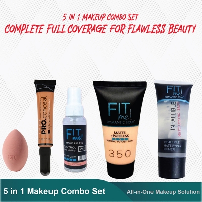 Picture of 5 in 1 Makeup Set – Complete Full Coverage for Flawless Beauty, 5pcs