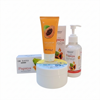 Picture of Papaya Lotion+Soap+Milk Soothin Gel+Facewash  Combo Set 4 pcs