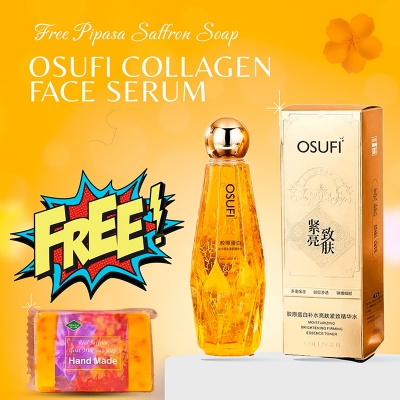 Picture of Osufi collagen face serum (300ml)& with Free Saffron Soap( 2 in 1) Combo pack 2pcs