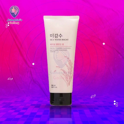 Picture of The Face Shop Rice Water Bright Foaming Cleanser | Face Wash for Glowing Skin, Korean Skin Care Products