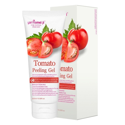 Picture of Lightening Skin Gentle Peeling Gel Natural Tomato Scrub Exfoliating Gel Facial Cleanser 1pcs